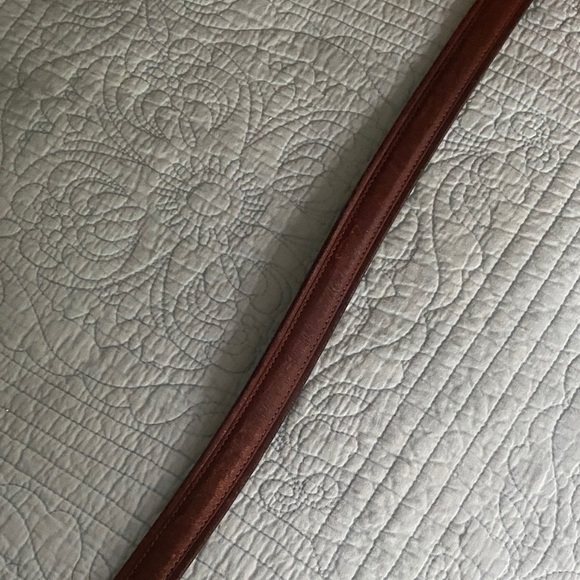 Chaps Brown Leather Belt with Gold Buckle - Picture 5 of 5